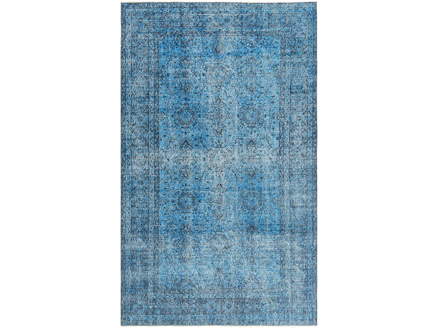 Wollteppich 152x257 Blau Ultra Vintage