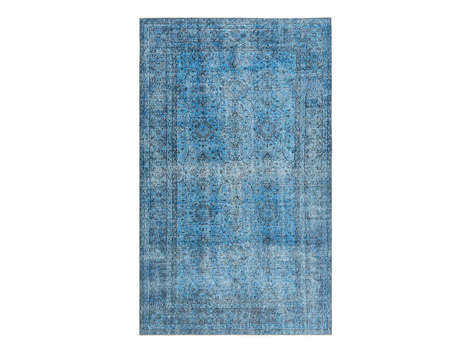 Tapis de laine 152x257 Bleu Ultra Vintage