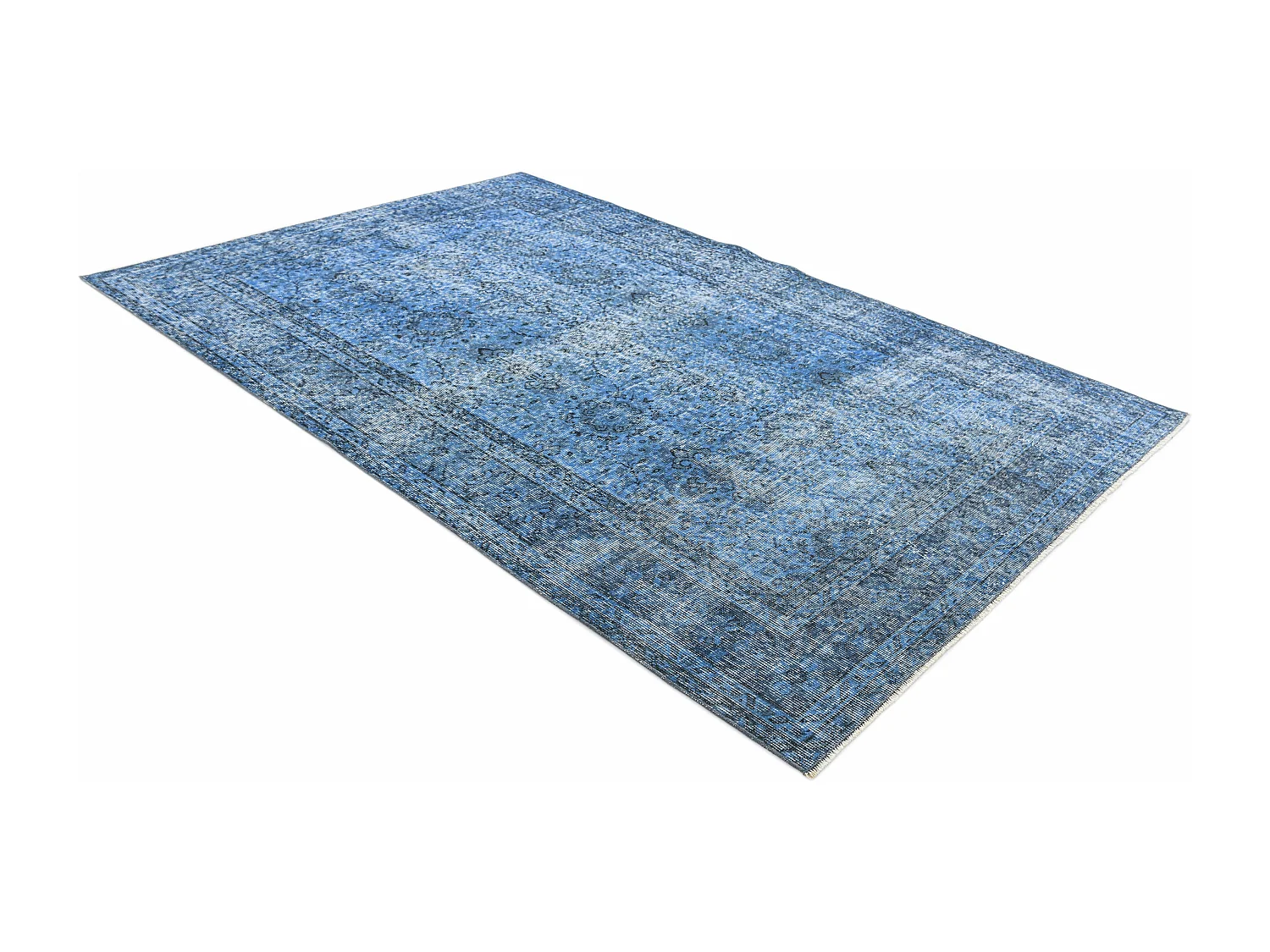 Tapis de laine 152x257 Bleu Ultra Vintage
