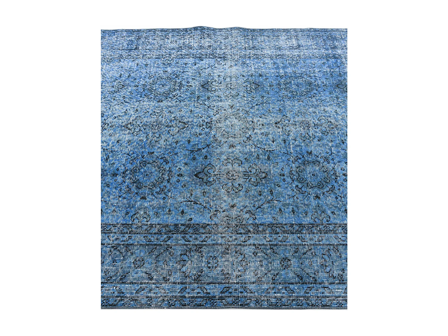 Tapis de laine 152x257 Bleu Ultra Vintage