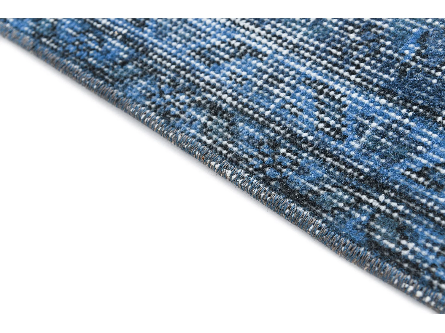 Tapis de laine 152x257 Bleu Ultra Vintage