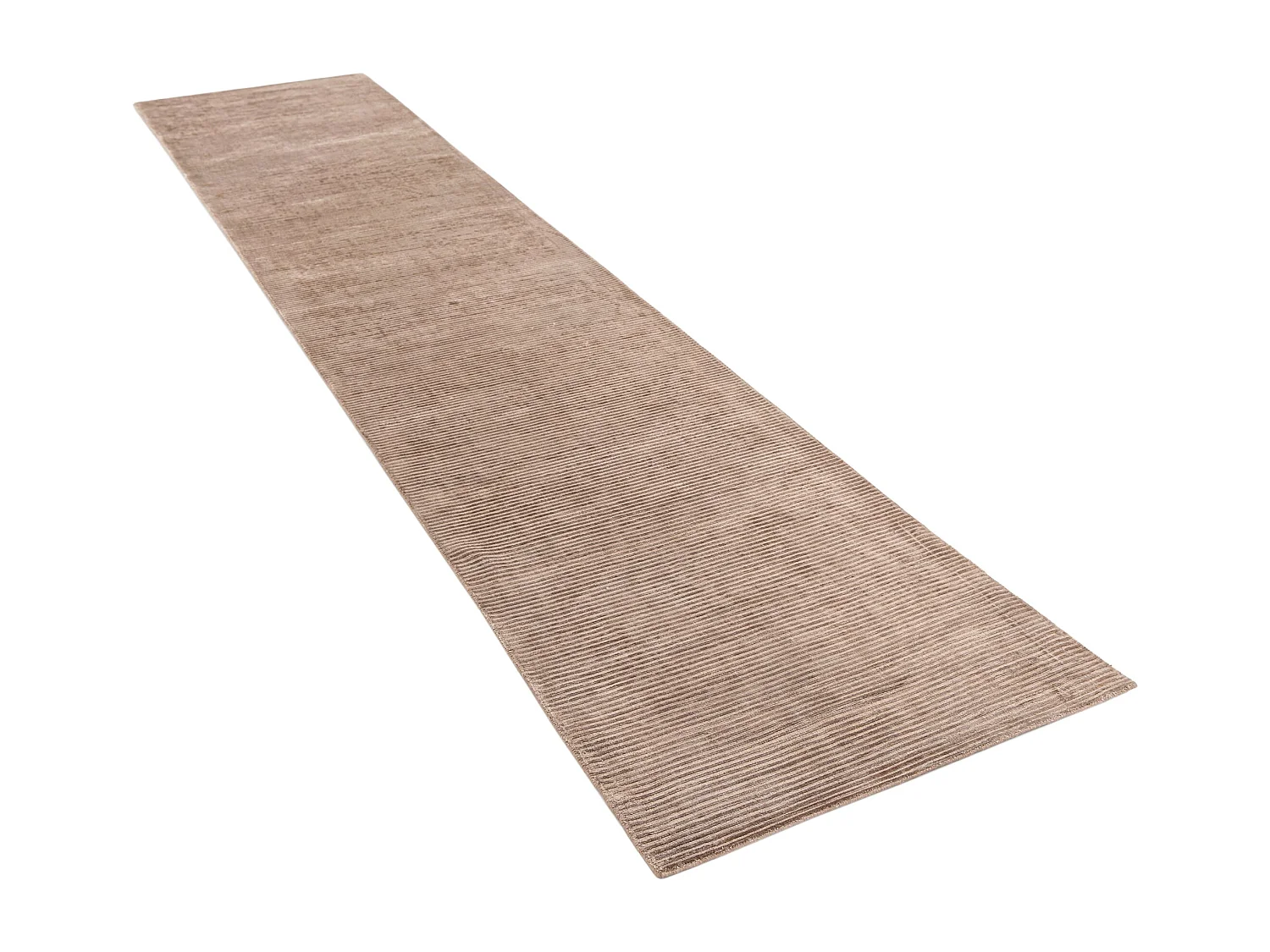 Tapis de couloir en laine 81x404 brun Darya