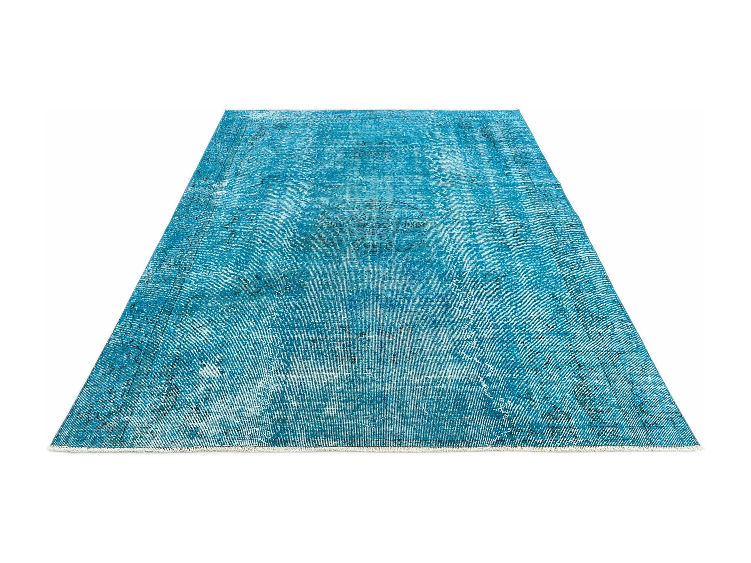 Tappeto in lana 170x257 turchese Ultra Vintage