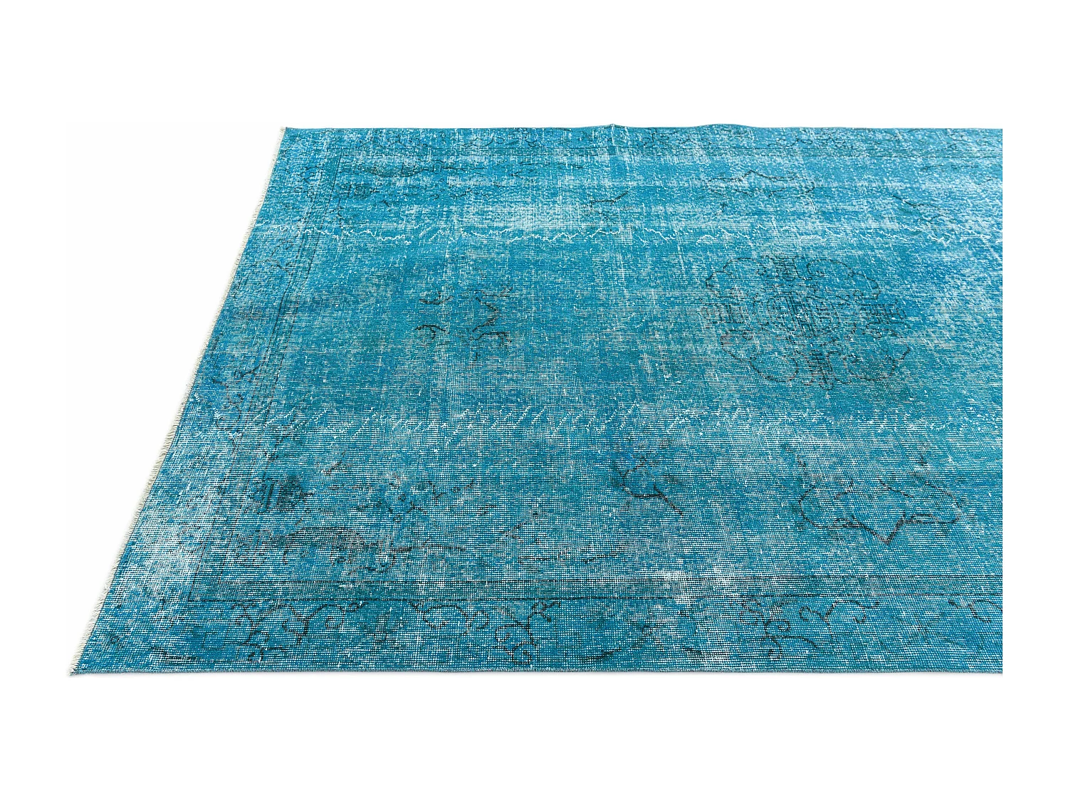 Tapis de laine 170x257 turquoise Ultra Vintage
