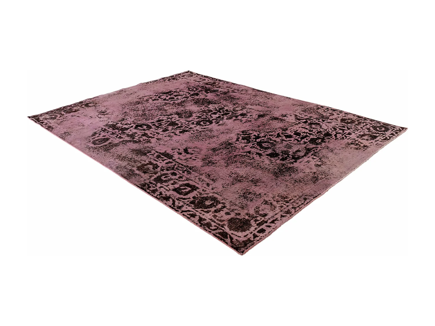 Tapis de laine 194x275 rose Vintage Royal