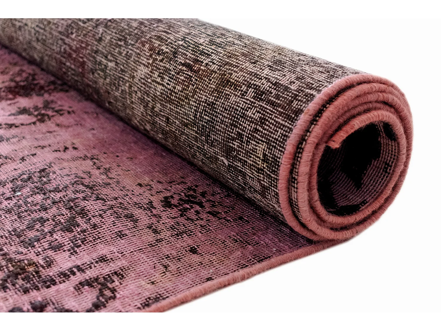 Tapis de laine 194x275 rose Vintage Royal