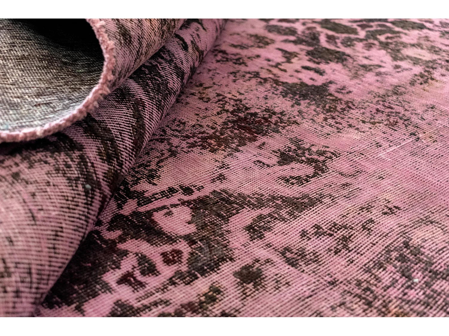 Tapis de laine 194x275 rose Vintage Royal