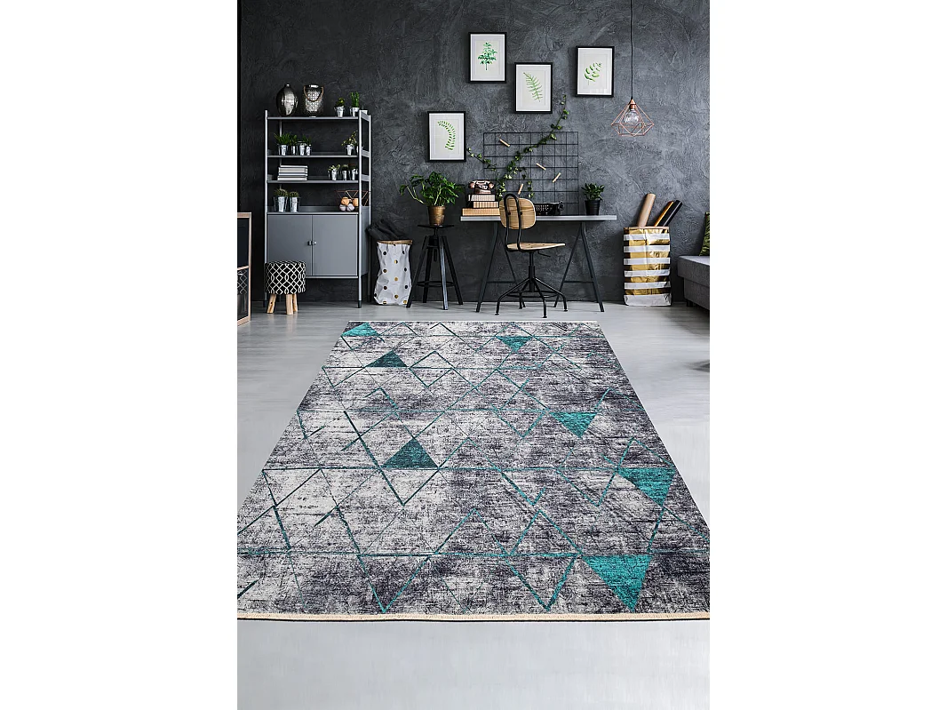 Teppich 120x185 Türkis Kriens Heru