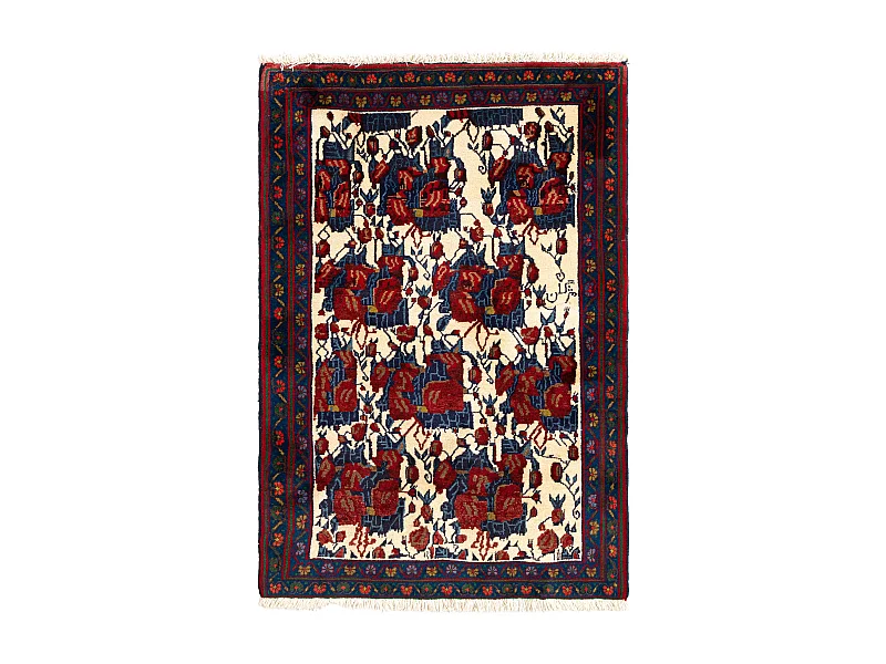 Wollteppich 100x144 Beige Afshar