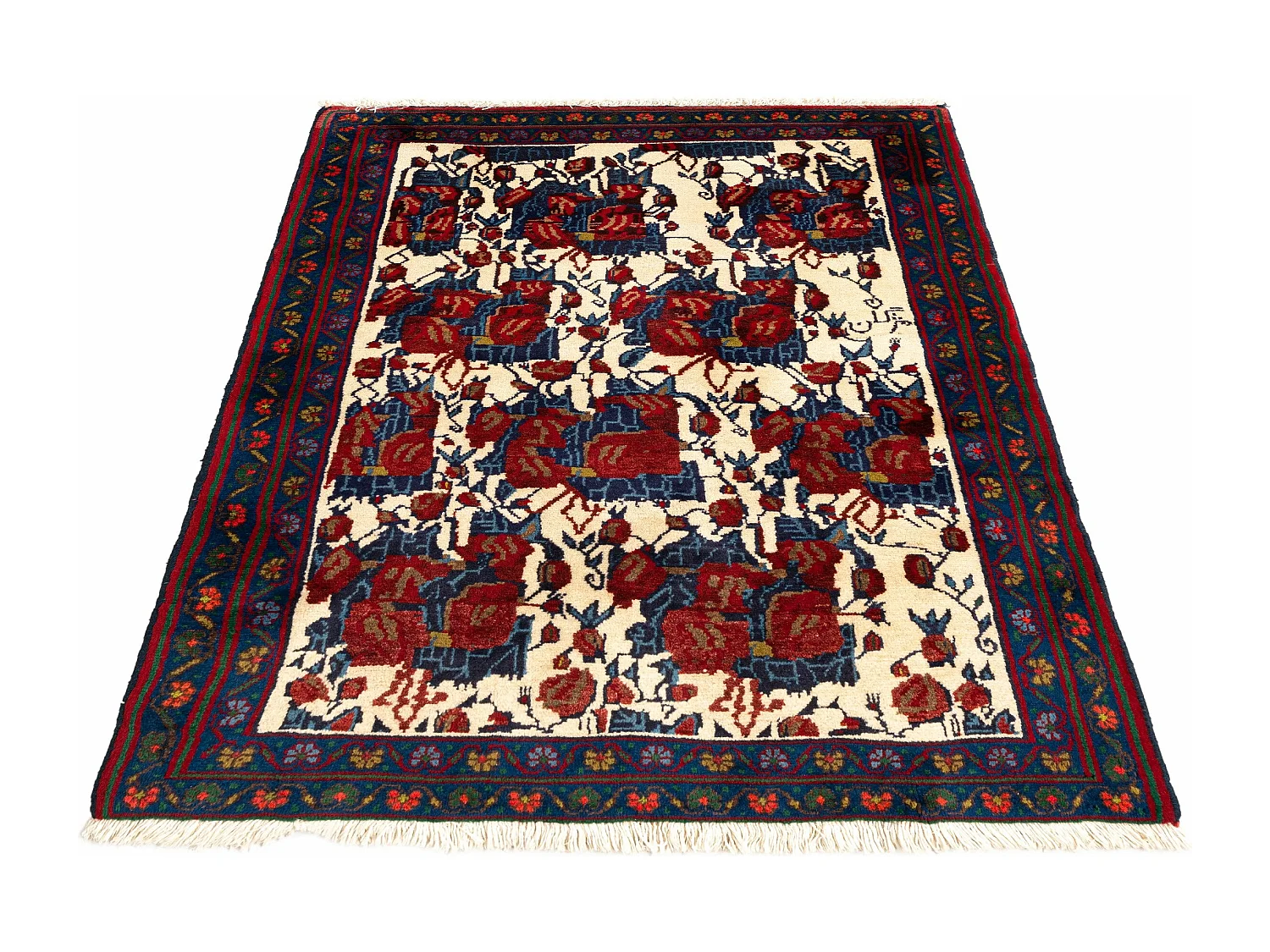 Tapis de laine 100x144 beige Afshar