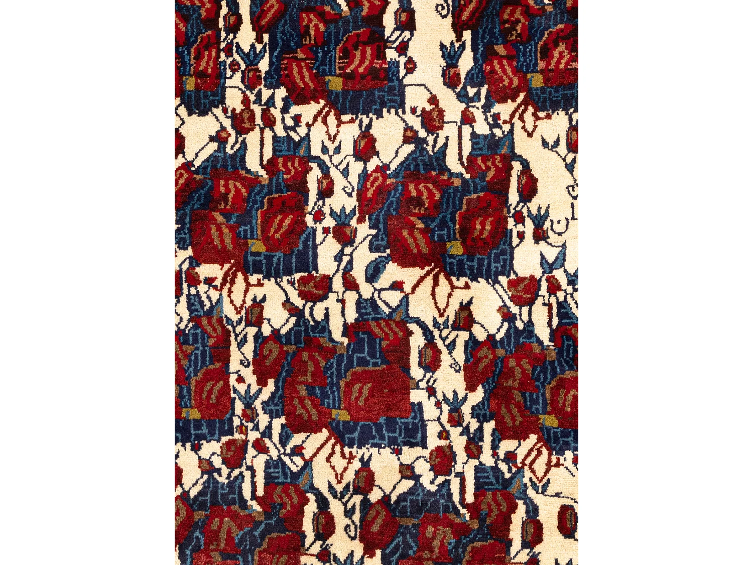 Tapis de laine 100x144 beige Afshar