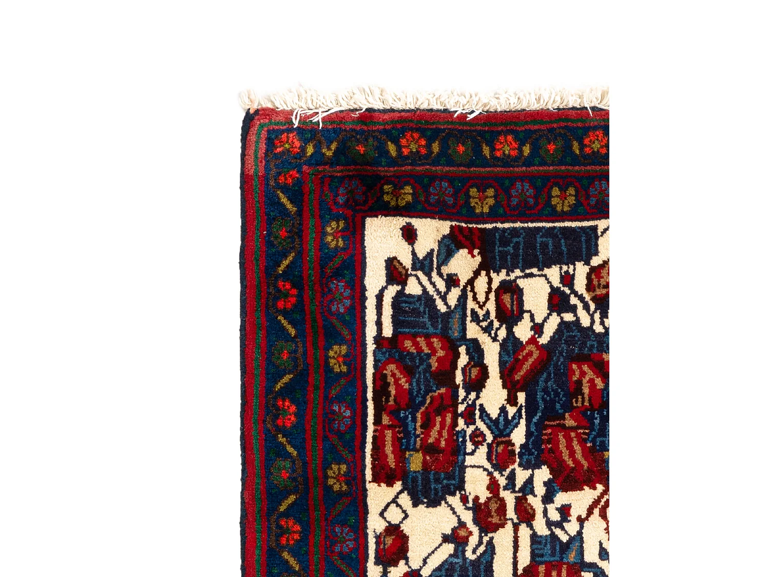 Tapis de laine 100x144 beige Afshar