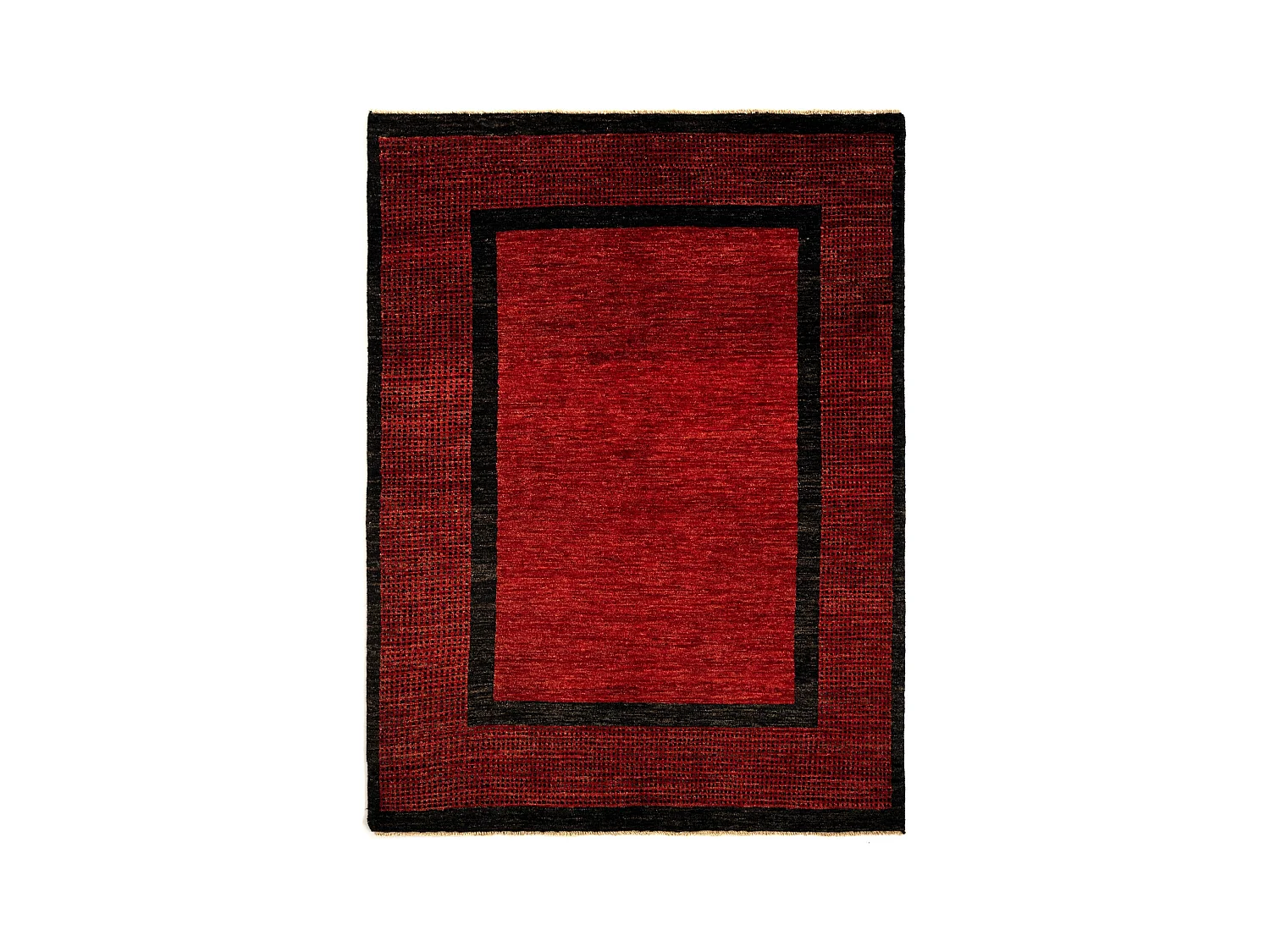 Tapis de laine 148x201 rouge Juma