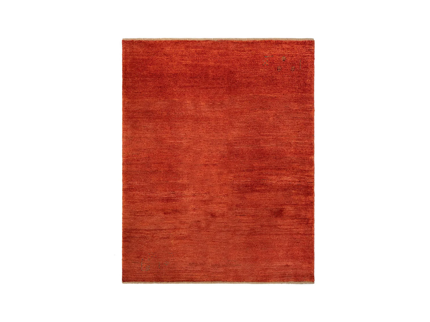 Tapis de laine 154x194 rouge Gabbeh Shouli