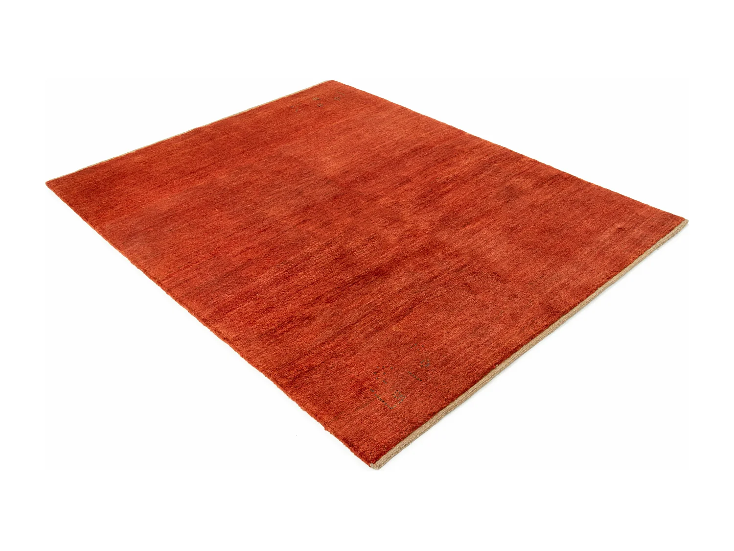 Tapis de laine 154x194 rouge Gabbeh Shouli