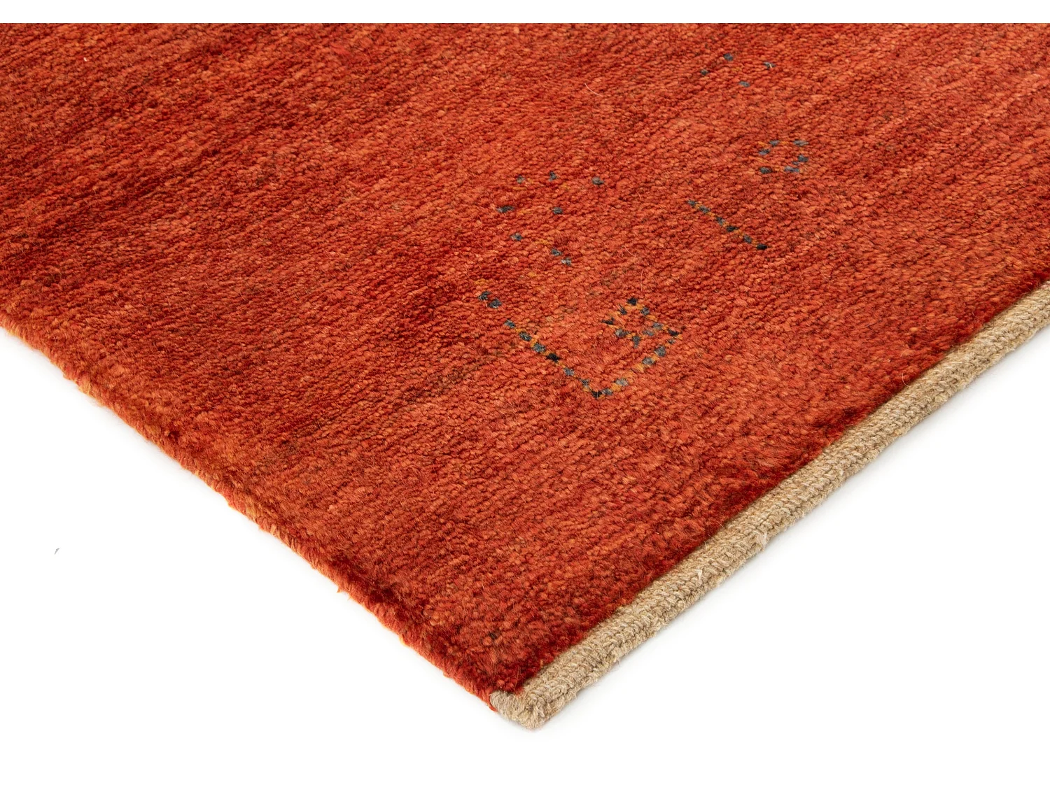 Tapis de laine 154x194 rouge Gabbeh Shouli