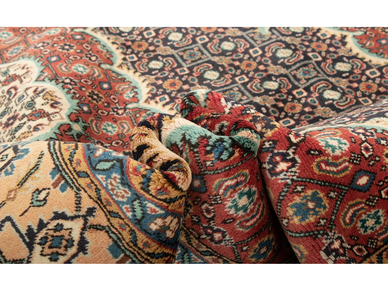 Tapis de laine 206x297 brun Tabriz