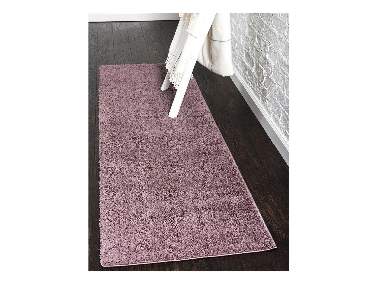 Tapis shaggy 62x120 Violet Luzern