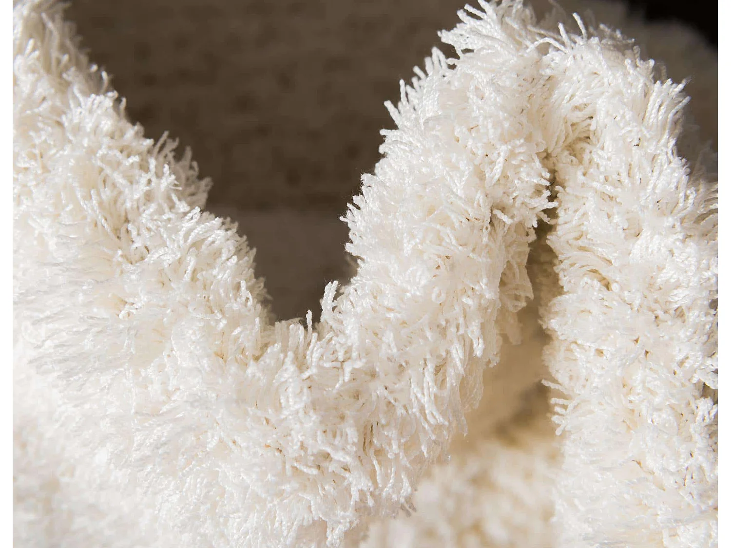 Tapis shaggy 240x240 Blanc Luzern