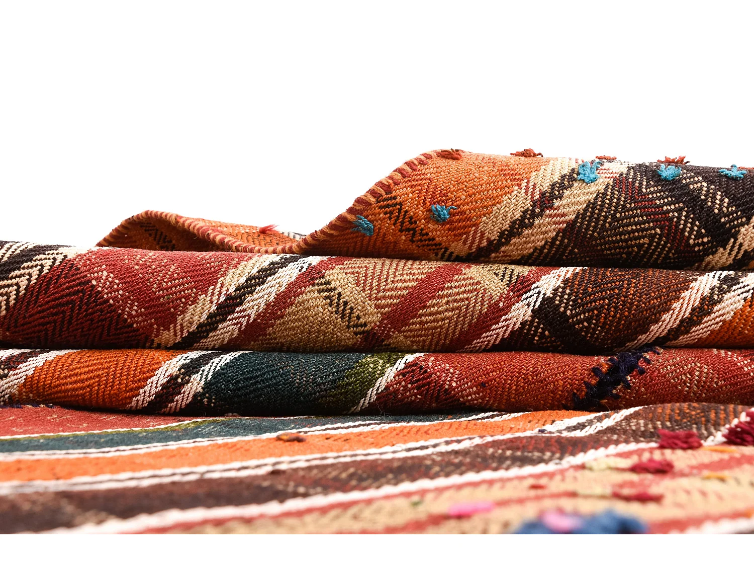 Wollteppich 148x219 Orange Jajim