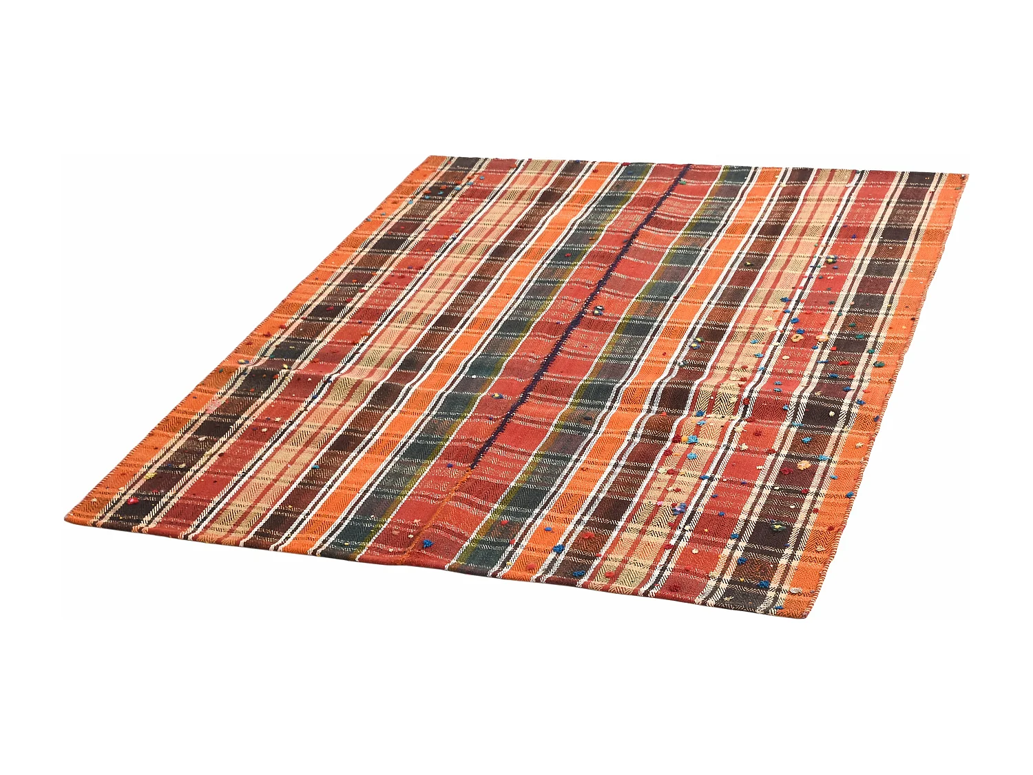 Tapis de laine 148x219 orange Jajim