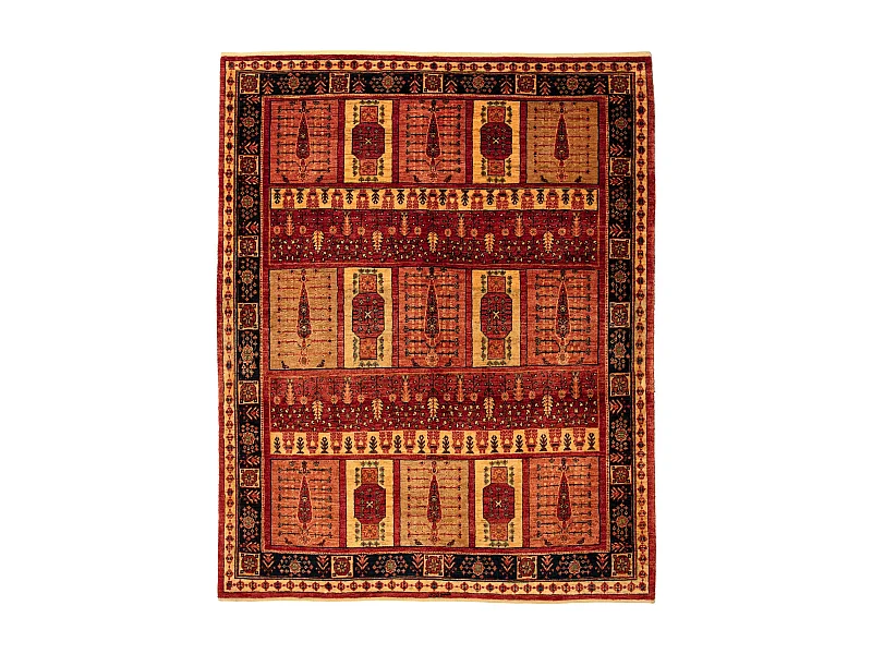 Tapis de laine 169x210 rouge Kashkuli