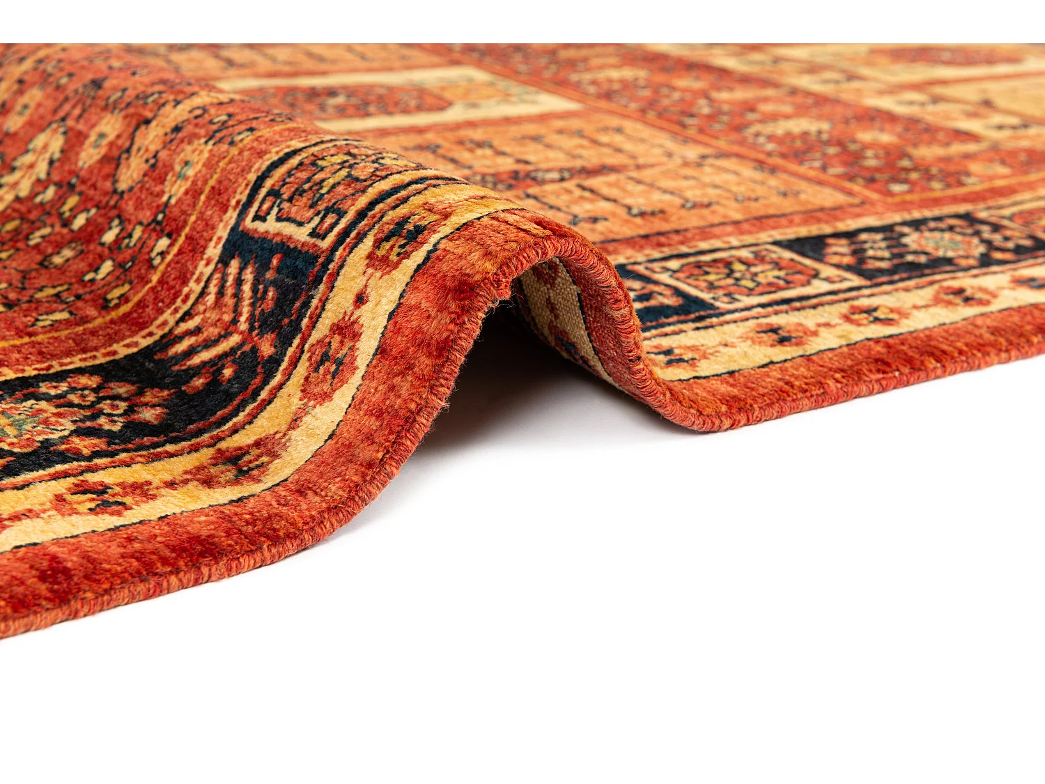 Tapis de laine 169x210 rouge Kashkuli