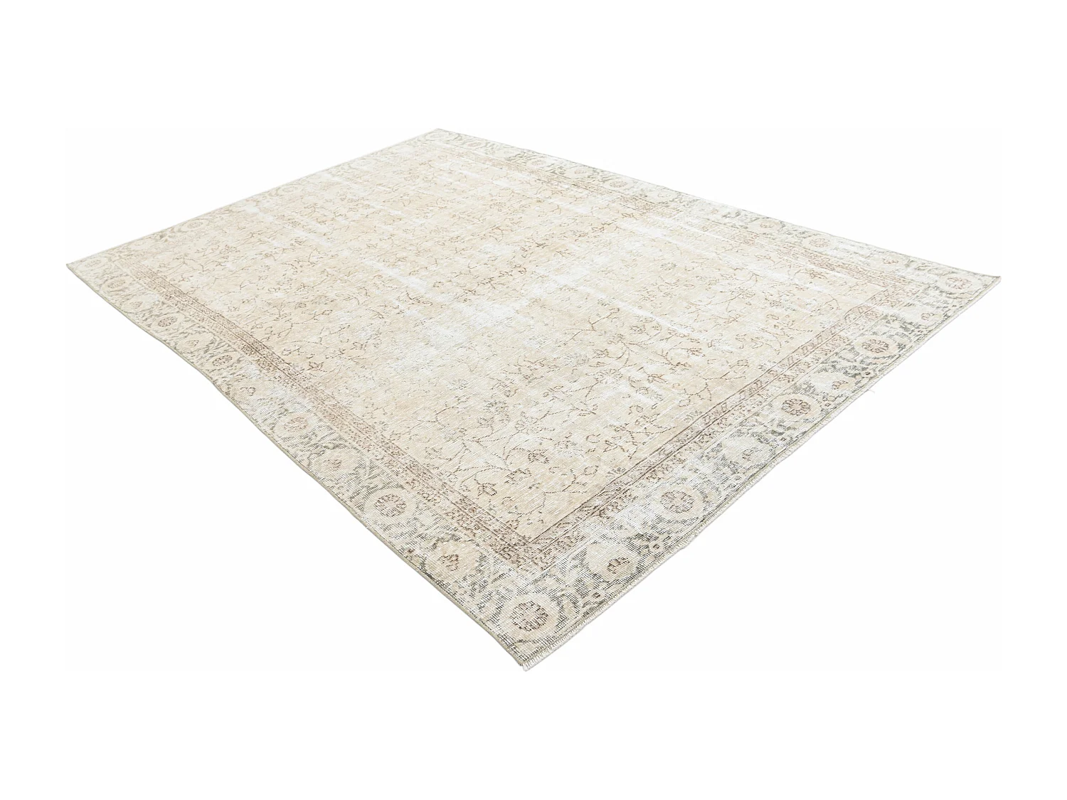 Tappeto in lana 191x290 beige Ultra Vintage