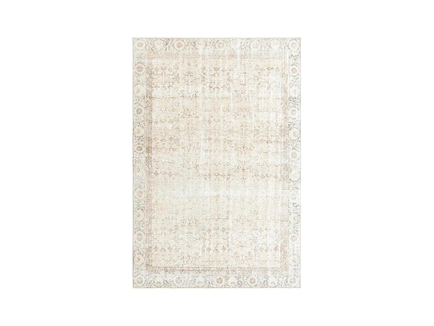 Tapis de laine 191x290 beige Ultra Vintage