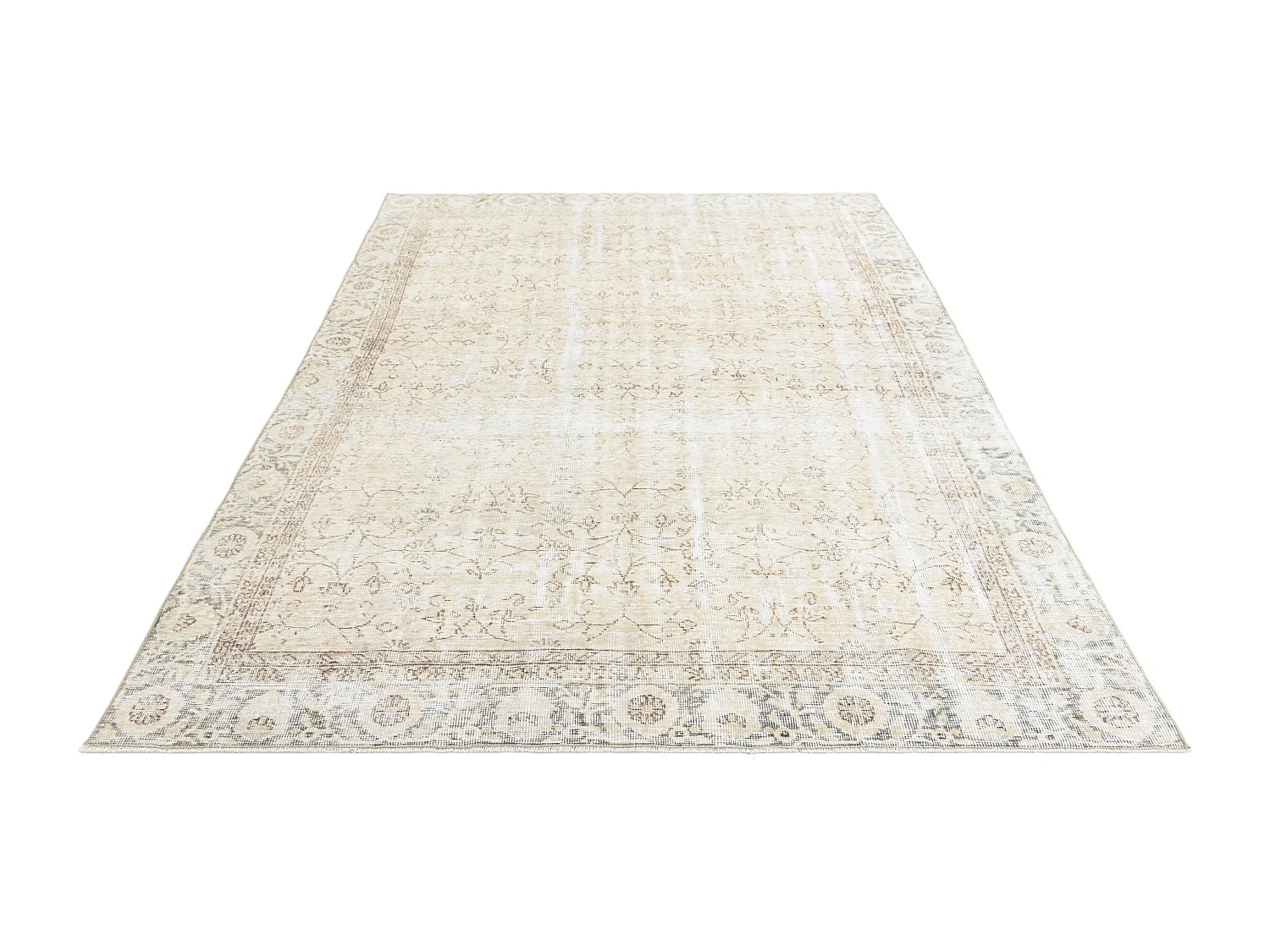 Tapis de laine 191x290 beige Ultra Vintage