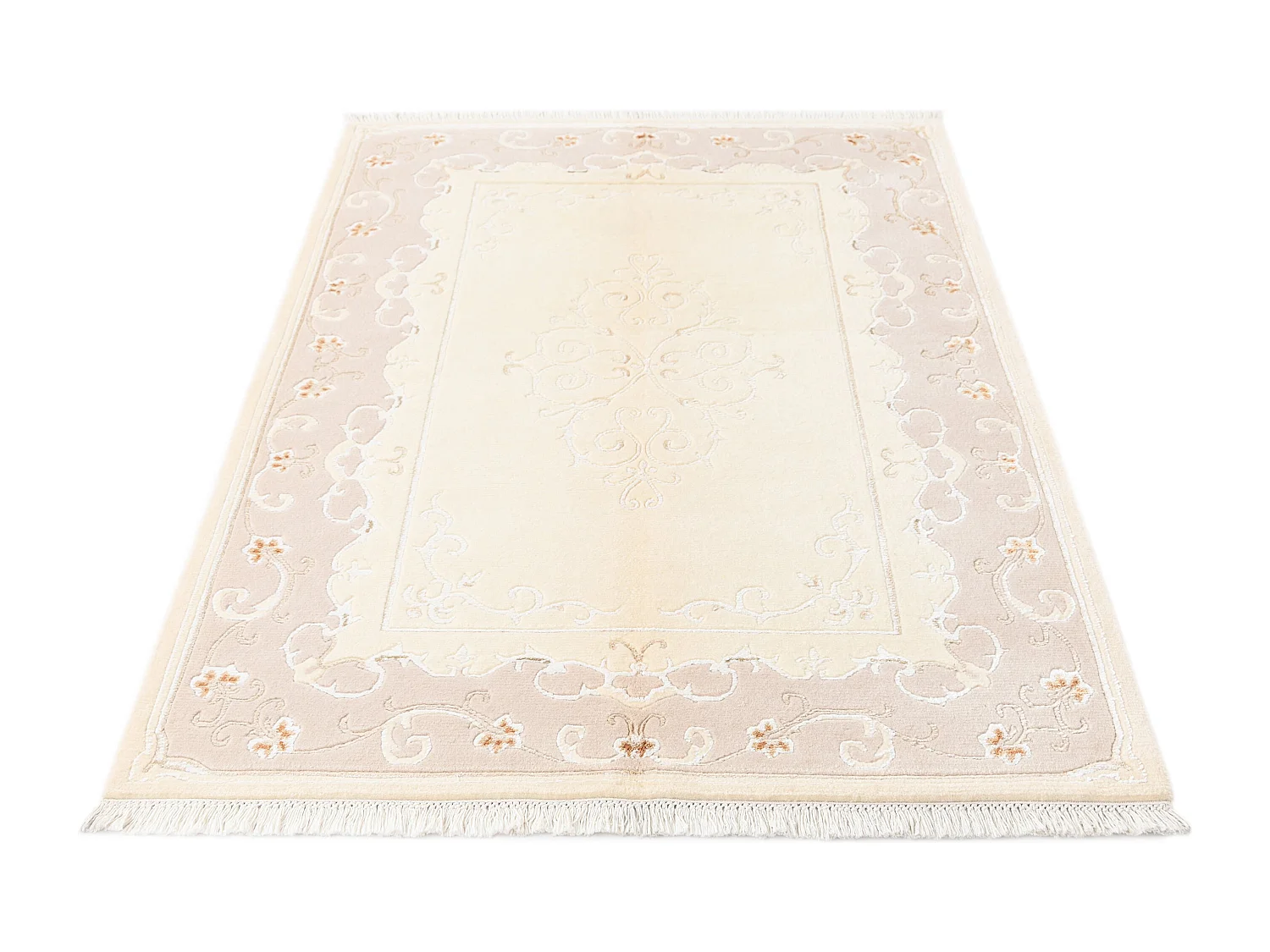 Tapis de laine 122x180 beige Darya