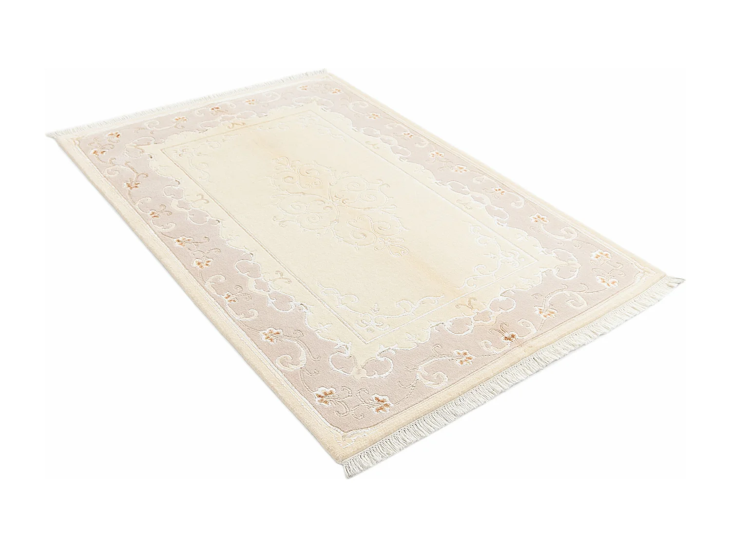 Tapis de laine 122x180 beige Darya