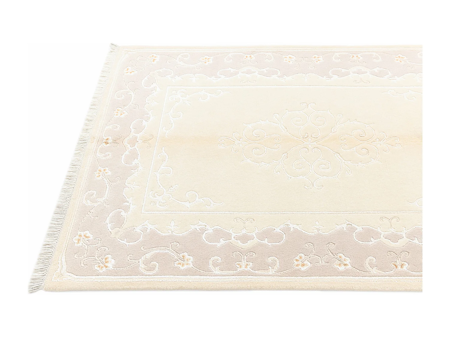 Tapis de laine 122x180 beige Darya