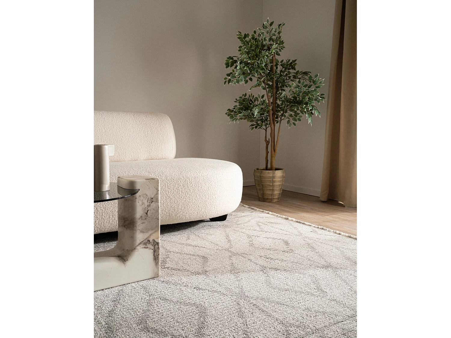 Tapis 240x305 gris St. Gallen Folklore