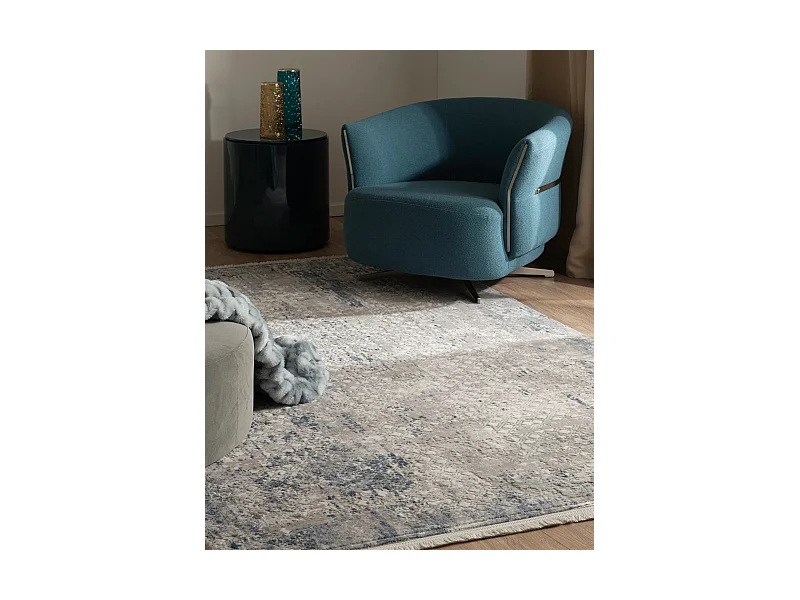 Tapis 160x245 Bleu Davos Magic