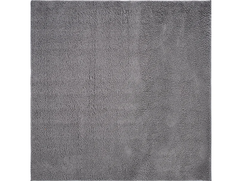 Tapis shaggy 185x185 gris Luzern