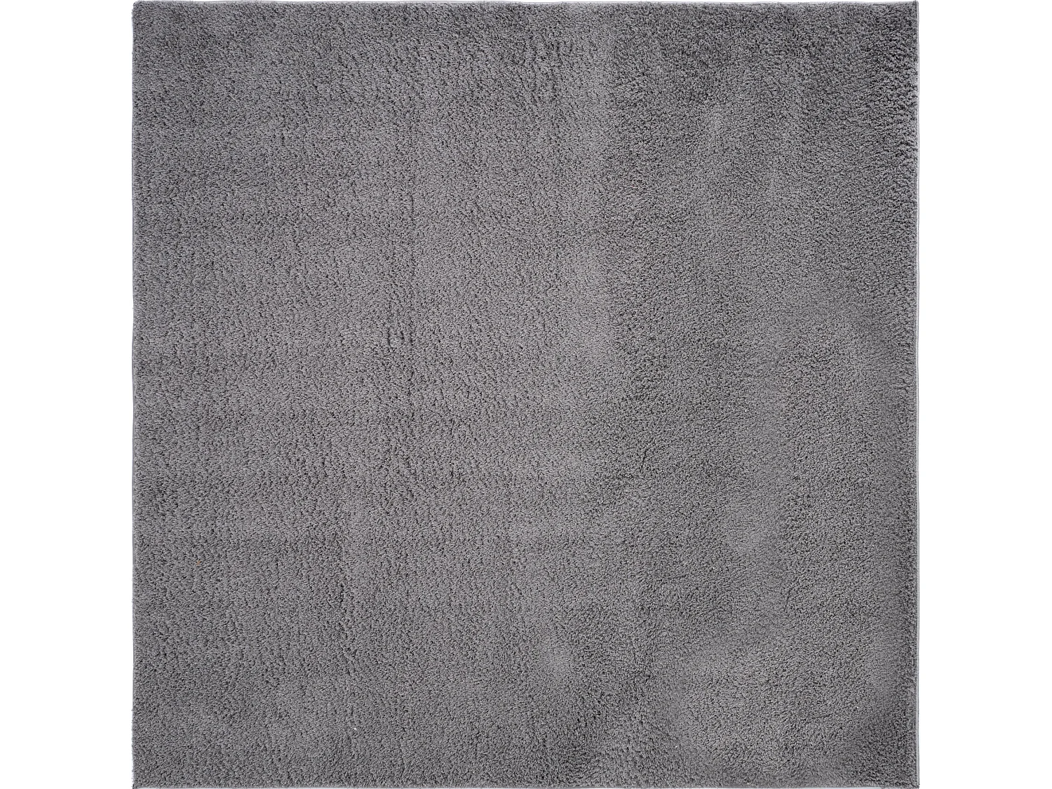 Tapis shaggy 185x185 gris Luzern