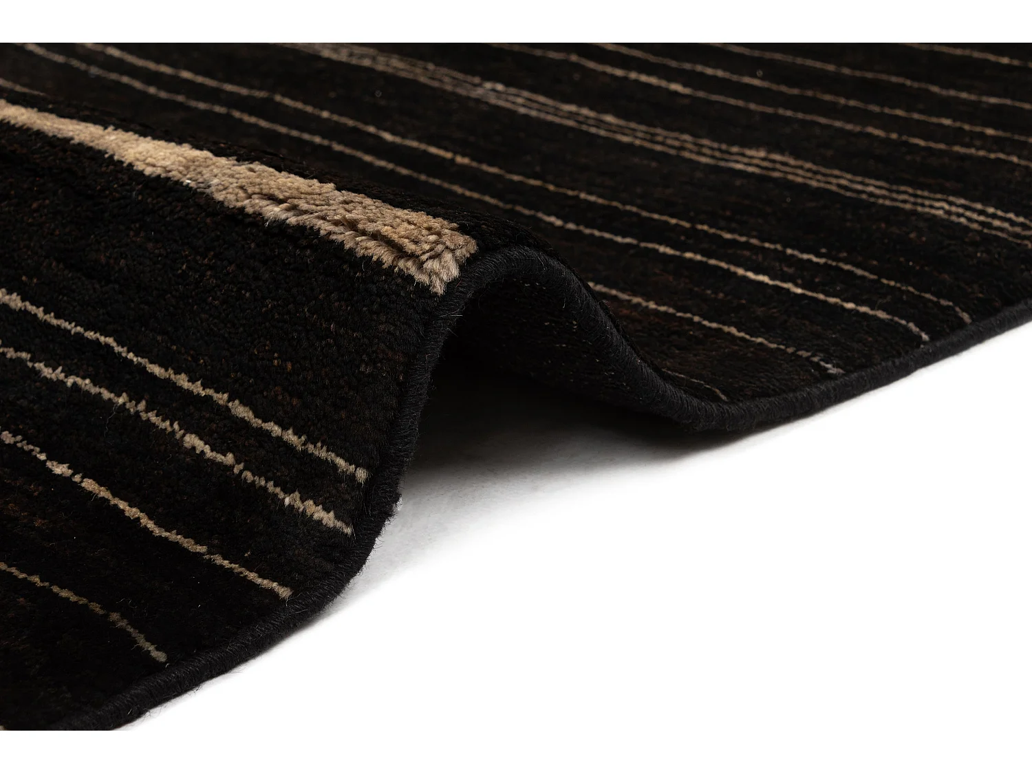 Wollteppich 134x194 Braun Juma