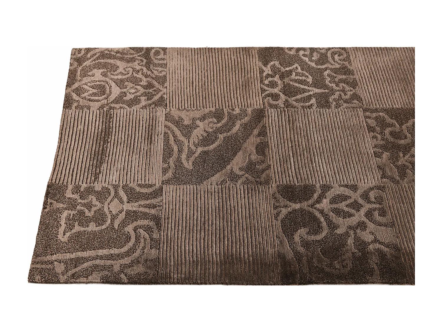 Tapis de couloir en laine 81x305 brun Darya