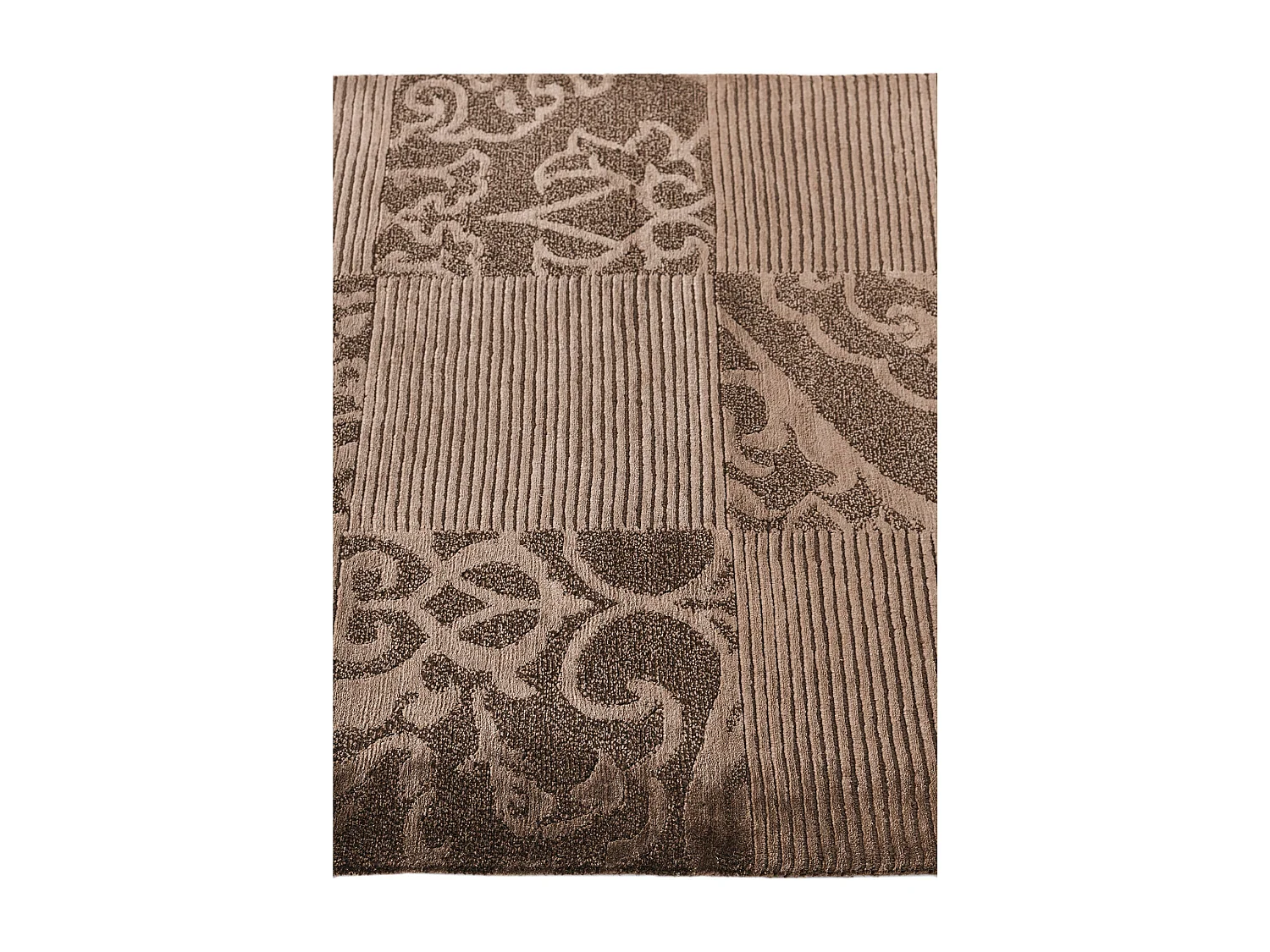 Tapis de couloir en laine 81x305 brun Darya