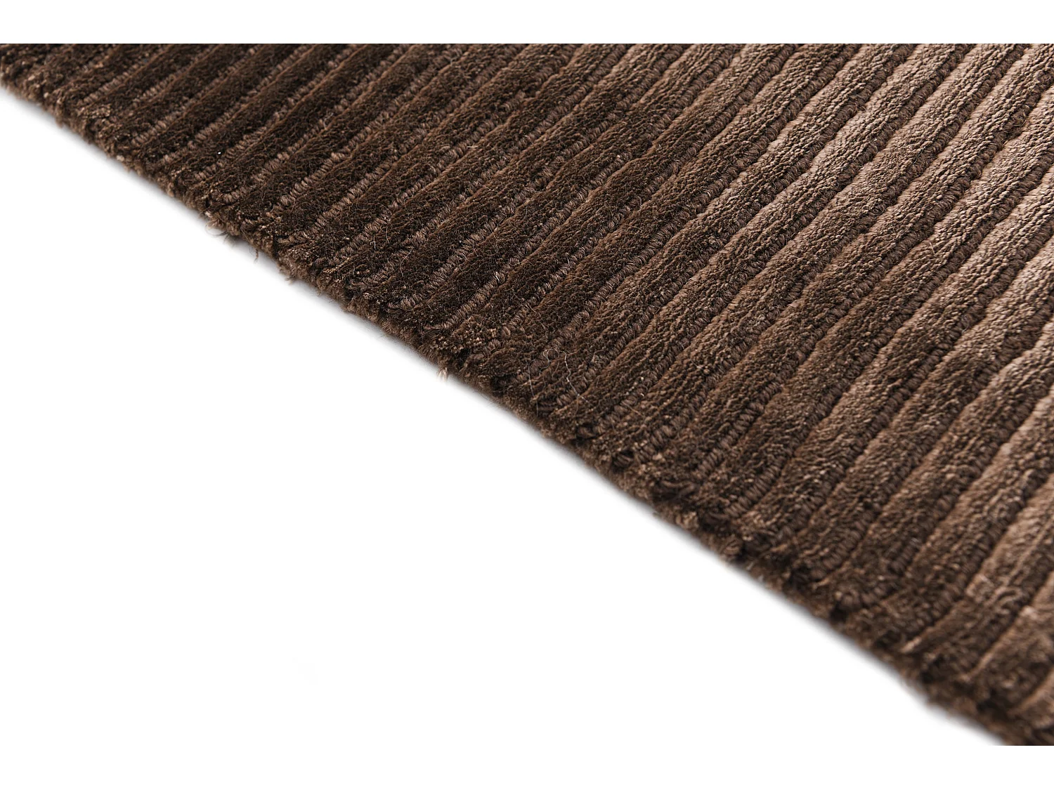 Tapis de couloir en laine 81x305 brun Darya