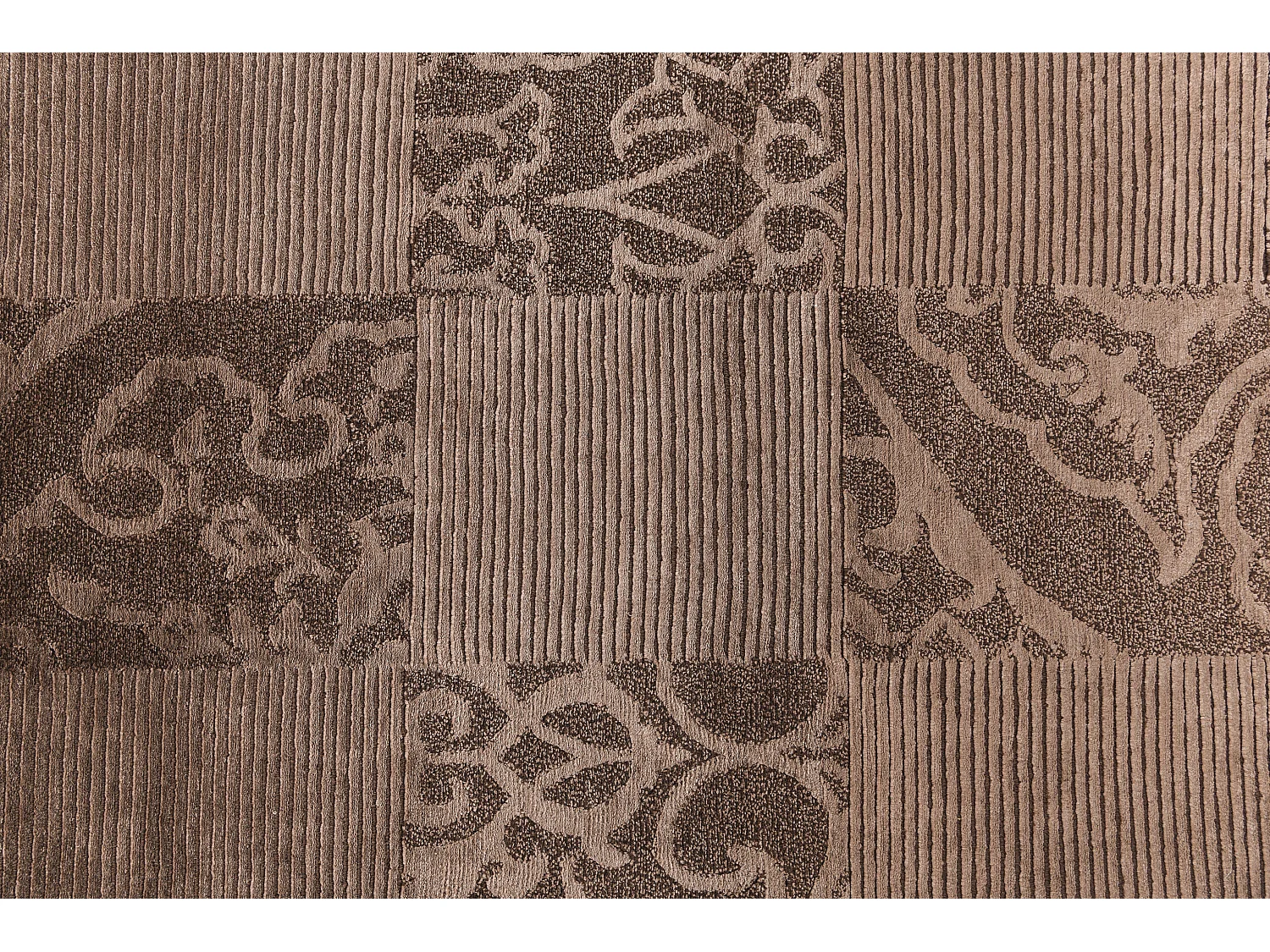 Tapis de couloir en laine 81x305 brun Darya