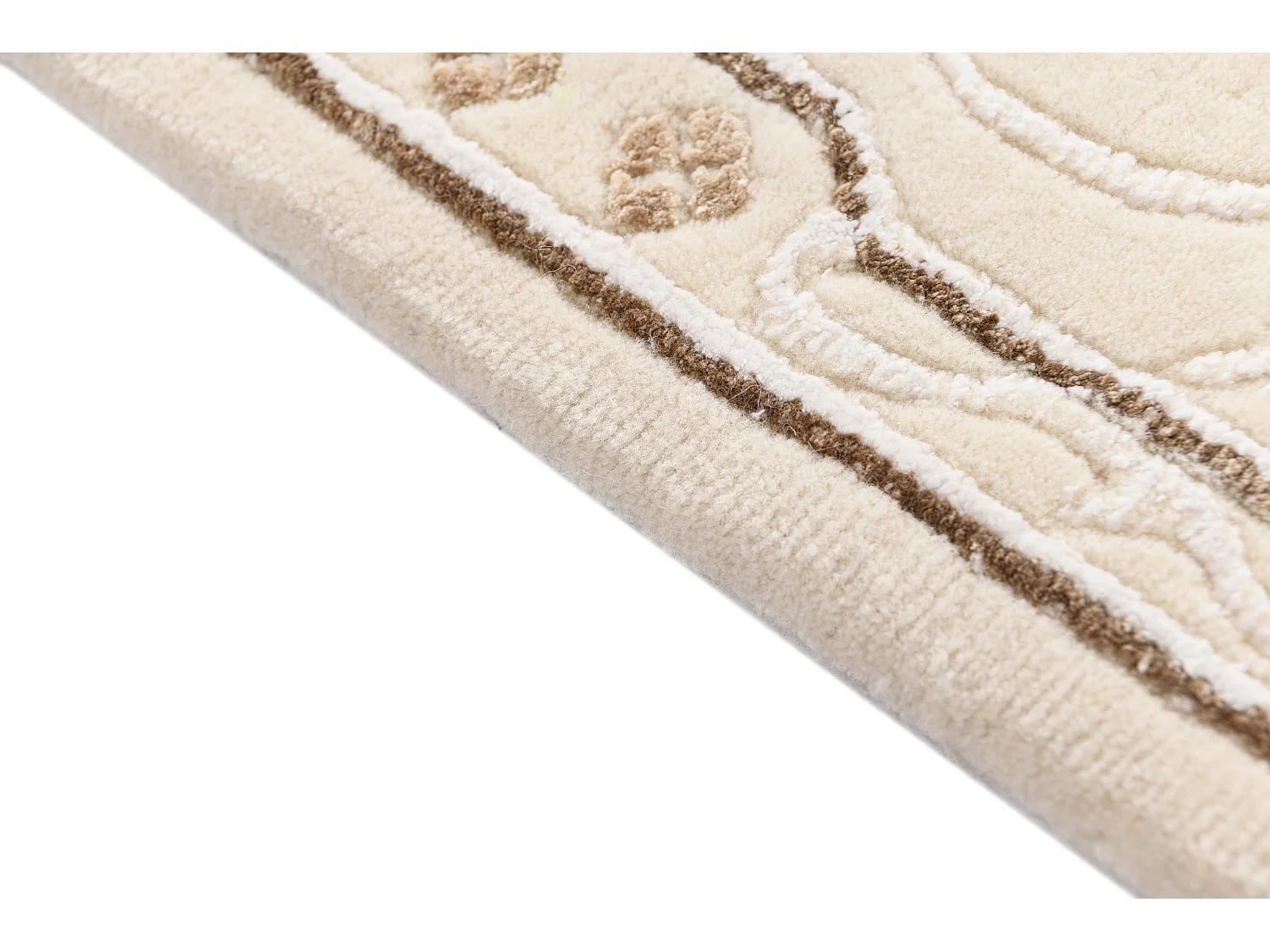 Tappeto per corridoio in lana 84x394 beige Darya