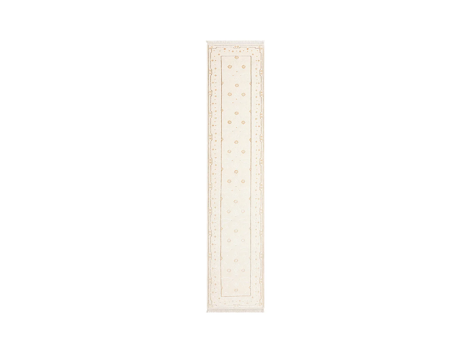 Tapis de couloir en laine 84x394 beige Darya