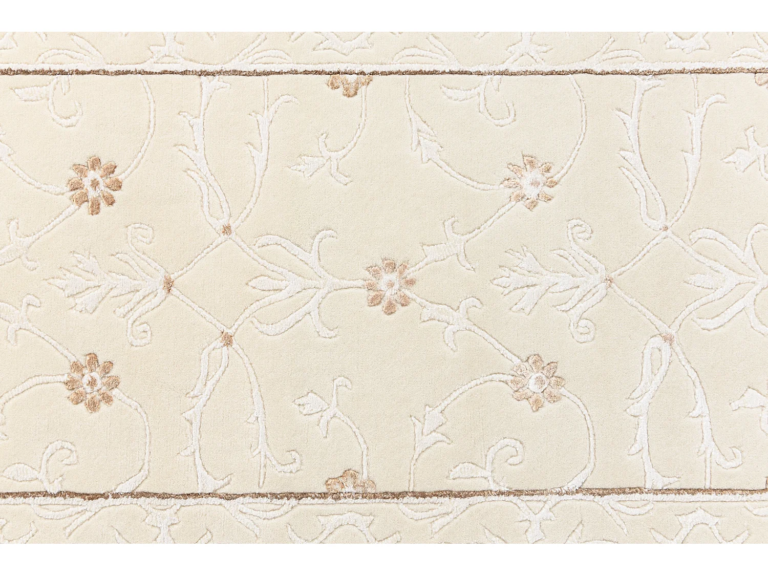 Tapis de couloir en laine 84x394 beige Darya