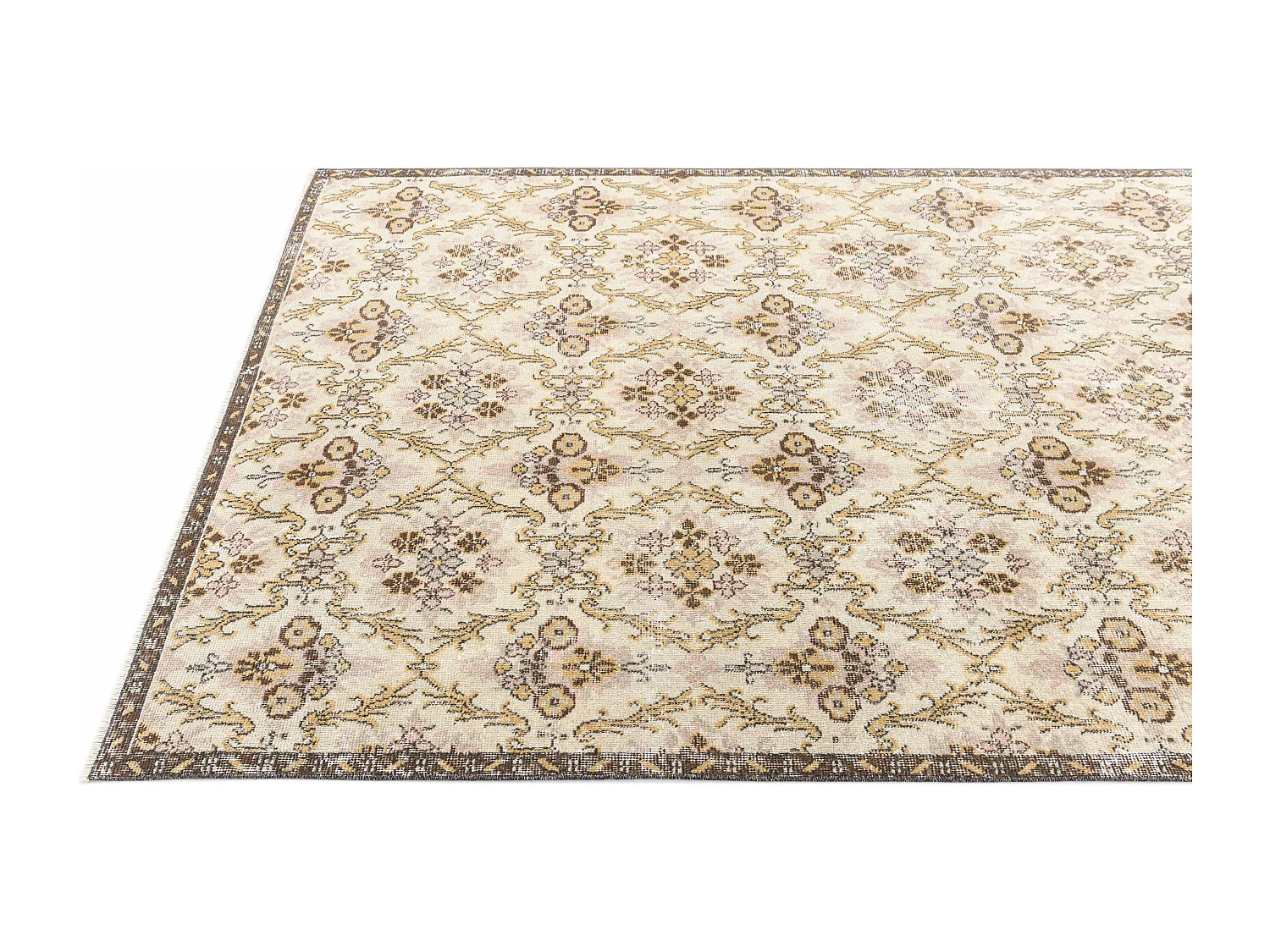 Tapis de laine 155x259 brun Ultra Vintage