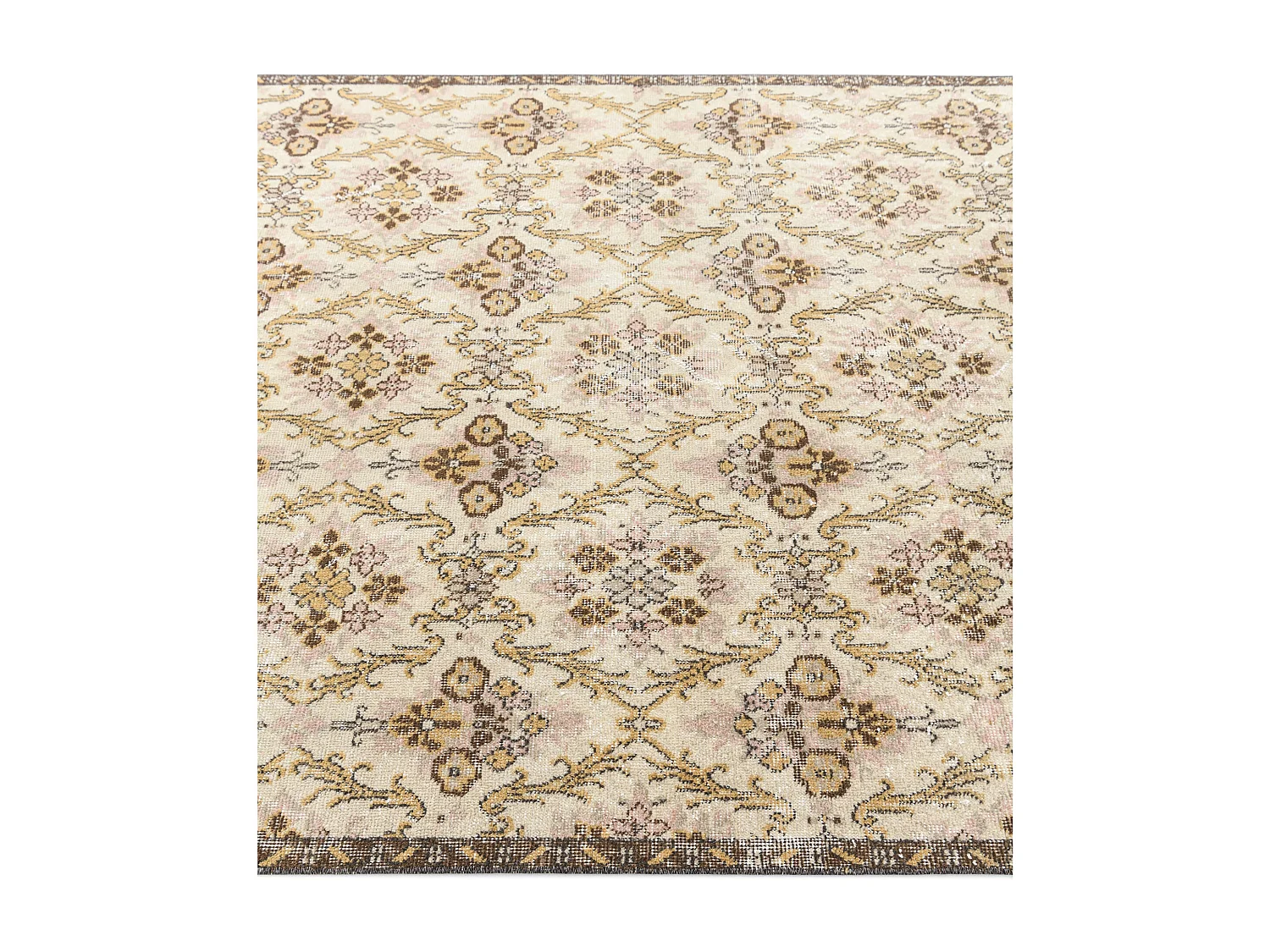 Tapis de laine 155x259 brun Ultra Vintage