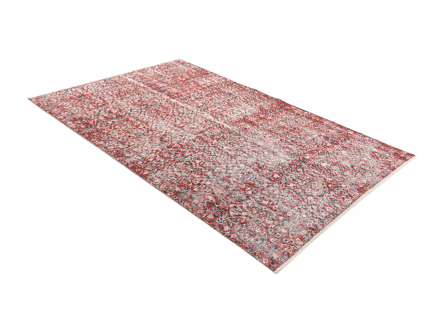 Tapis de laine 112x203 rouge Ultra Vintage