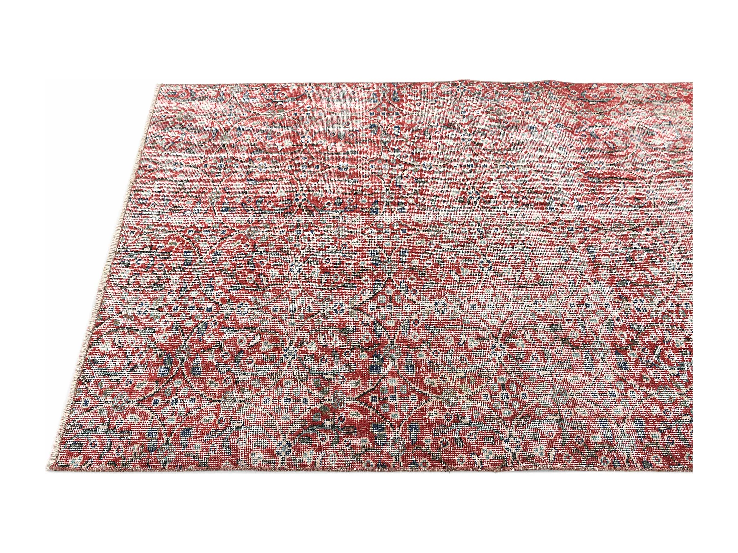 Tapis de laine 112x203 rouge Ultra Vintage
