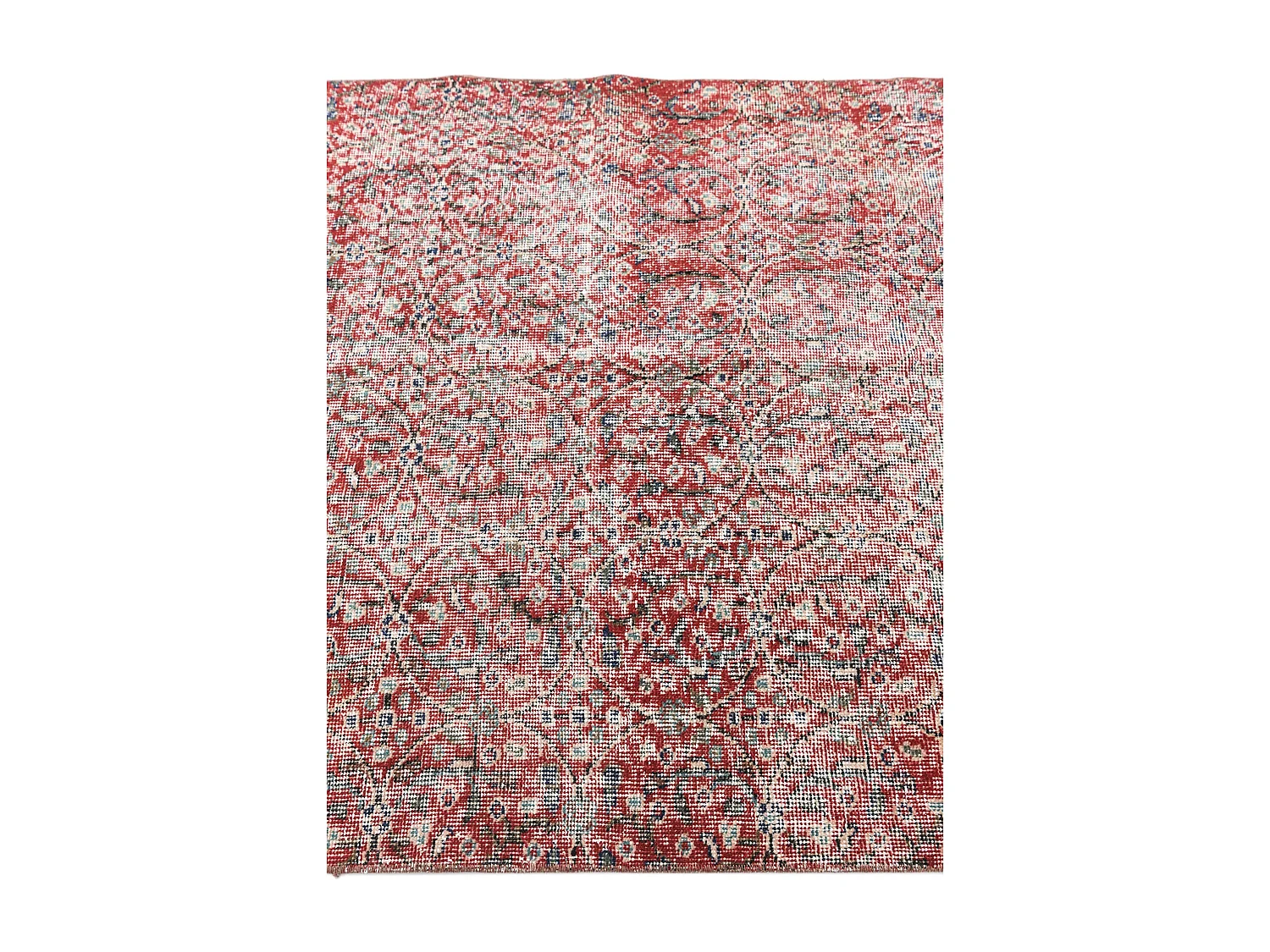 Tapis de laine 112x203 rouge Ultra Vintage